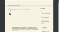Desktop Screenshot of kleenezemoney.com