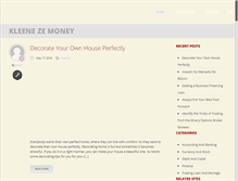 Tablet Screenshot of kleenezemoney.com